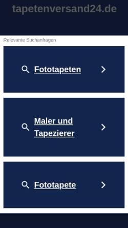 Vorschau der mobilen Webseite www.tapetenversand24.de, Saloks & Sams GbR