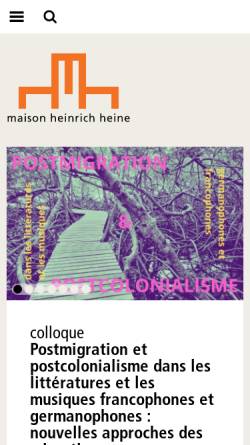 Vorschau der mobilen Webseite www.maison-heinrich-heine.org, Heinrich Heine Haus in Paris