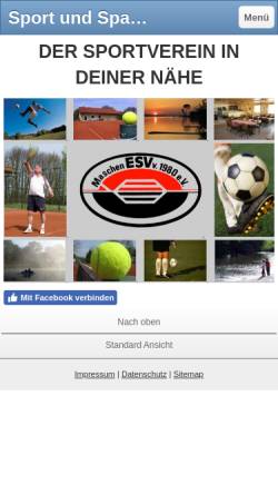 Vorschau der mobilen Webseite esvmaschen.jimdo.com, Eisenbahner Sportverein Maschen von 1980 e.V.