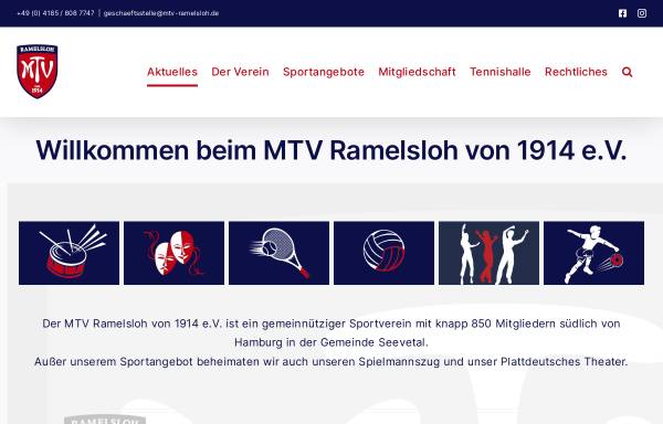 Vorschau von www.mtv-ramelsloh.de, MTV Ramelsloh e.V.