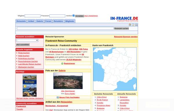 Vorschau von www.in-france.de, In-France.de