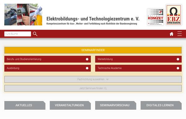 Vorschau von www.ebz.de, Elektrobildungs- und Technologiezentrum e. V.
