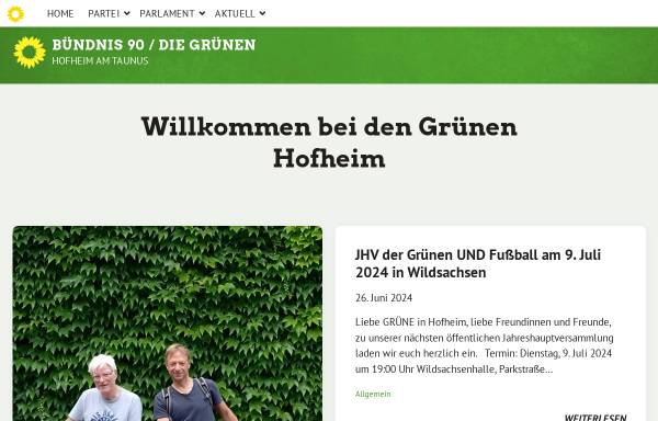 Vorschau von www.gruene-hofheim.de, Bündnis 90/Die Grünen Hofheim