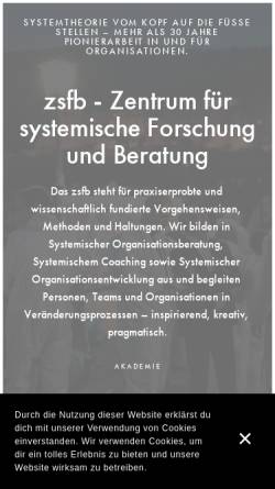 Vorschau der mobilen Webseite www.systemiker.com, Zentrum für systemische Forschung und Beratung GmbH
