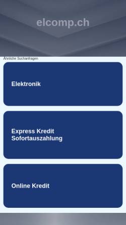 Vorschau der mobilen Webseite www.elcomp.ch, Elcomp AG