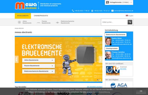 Vorschau von www.mewa-electronic.de, Mewa Electronic GmbH & Co. KG
