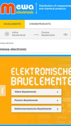 Vorschau der mobilen Webseite www.mewa-electronic.de, Mewa Electronic GmbH & Co. KG