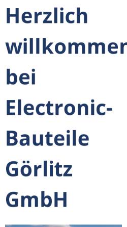 Vorschau der mobilen Webseite www.electel.de, Electronic-Bauteile Görlitz GmbH