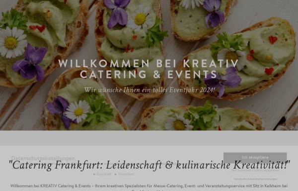 Vorschau von kreativ-catering.de, Kreativ Catering und Events
