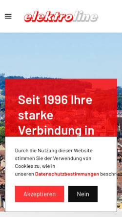 Vorschau der mobilen Webseite www.elektroline.ch, Elektroline GmbH, 3027 Bern