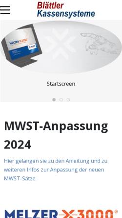 Vorschau der mobilen Webseite www.staufferkassen.ch, Stauffer Kassensysteme GmbH, Bern