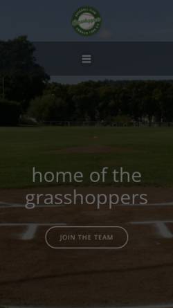 Vorschau der mobilen Webseite www.grasshoppers.de, Erbach Grasshoppers