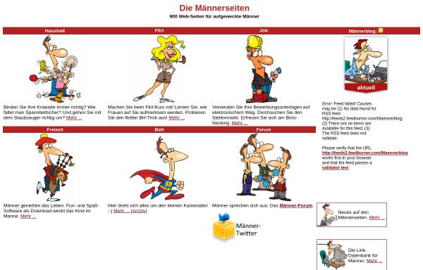 Vorschau von www.maennerseiten.de, Herberts Männerseiten