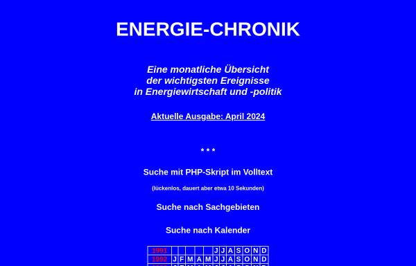Energie-Chronik