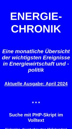 Vorschau der mobilen Webseite www.udo-leuschner.de, Energie-Chronik