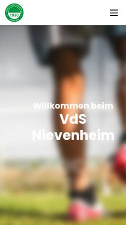 Vorschau der mobilen Webseite www.vds-nievenheim.de, Verein der Sportfreunde 1920 Nievenheim e.V. - Tae Kwon Do