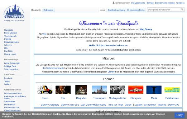 Vorschau von www.duckipedia.de, Duckipedia