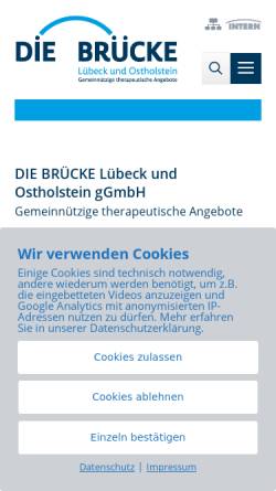 Vorschau der mobilen Webseite www.diebruecke-luebeck.de, Die Brücke Lübeck