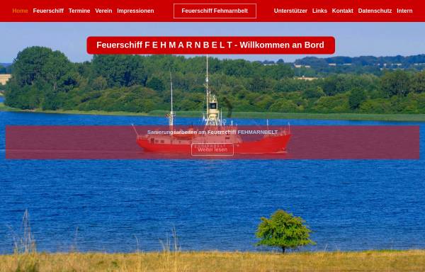 Vorschau von www.fsfehmarnbelt.de, Feuerschiff für Lübeck e. V.
