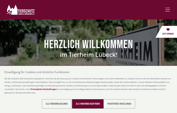 Vorschau von www.tierschutz-luebeck.de, Tierschutz Lübeck und Umgebung e.V.