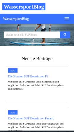 Vorschau der mobilen Webseite www.scubahoo.de, Scubahoo