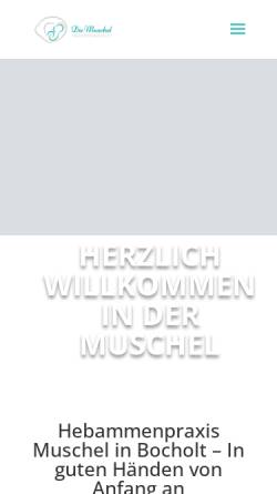 Vorschau der mobilen Webseite www.muschel-bocholt.de, Die Muschel