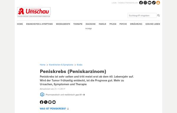 Vorschau von www.apotheken-umschau.de, Peniskrebs