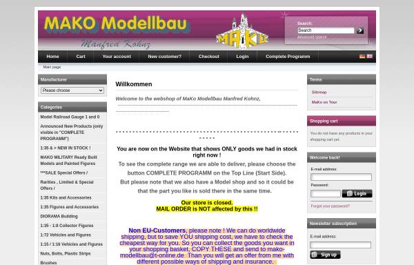 Vorschau von www.mako-modellbau.de, MAKO Modellbau