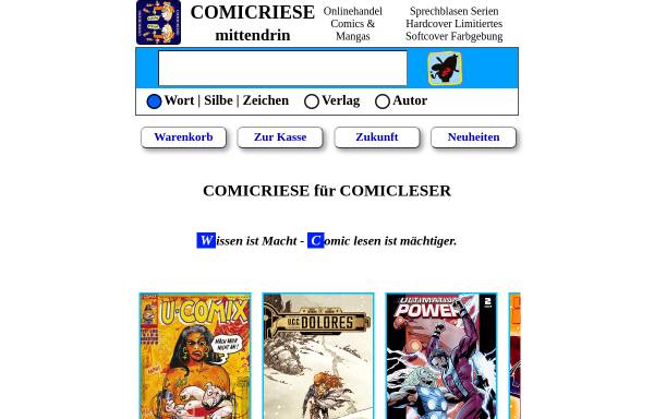 Vorschau von www.comicriese.de, Comicriese
