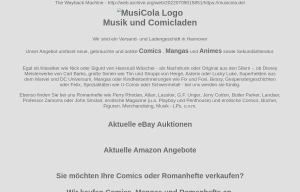 Vorschau von www.musicola.de, MusiCola
