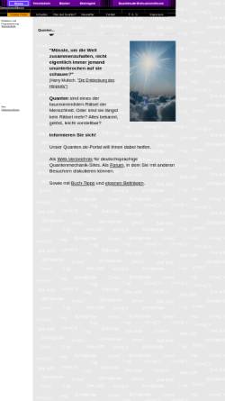 Vorschau der mobilen Webseite www.quanten.de, Quantenmechanik [Quanten.de]