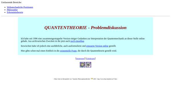 Vorschau von www.thur.de, Quantenphilosophie