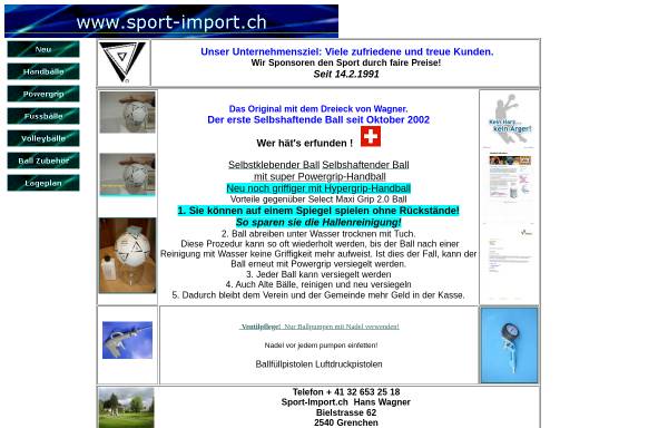 Vorschau von www.sport-import.ch, Sport Import