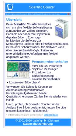 Vorschau der mobilen Webseite www.scientific-counter.de, Scientific Counter