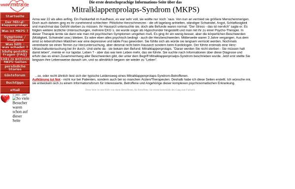 Vorschau von www.mitral.de, Mitralklappenprolaps-Syndrom
