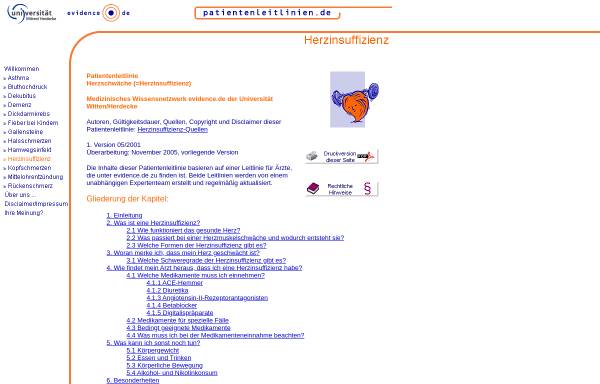 Vorschau von www.patientenleitlinien.de, Patientenleitlinie Herzinsuffizienz