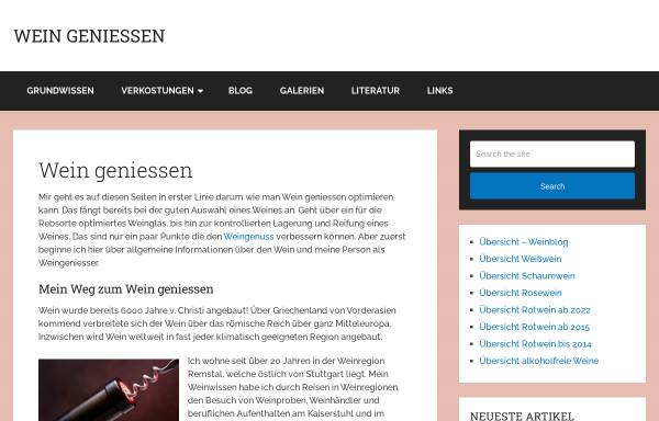 Vorschau von www.berndsweinwelt.de, Bernd`s Rezepte