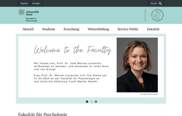 Vorschau von psycho.unibas.ch, Fakultät für Psychologie der Universität Basel