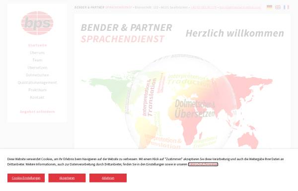 Vorschau von www.bender-partner.com, BPS Bender und Partner Sprachendienst