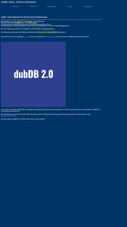 Vorschau der mobilen Webseite www.dubdb.de, DubDB