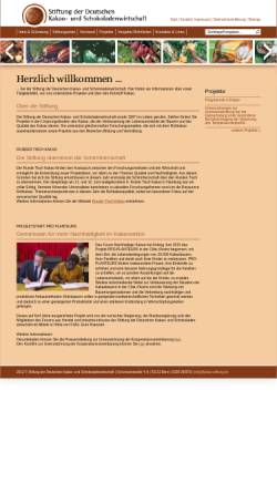 Vorschau der mobilen Webseite www.kakao-stiftung.de, Stiftung der Deutschen Kakao- und Schokoladenwirtschaft