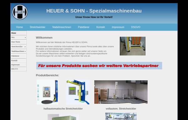 Vorschau von www.heuer-sohn.de, Heuer & Sohn - Spezialmaschinenbau