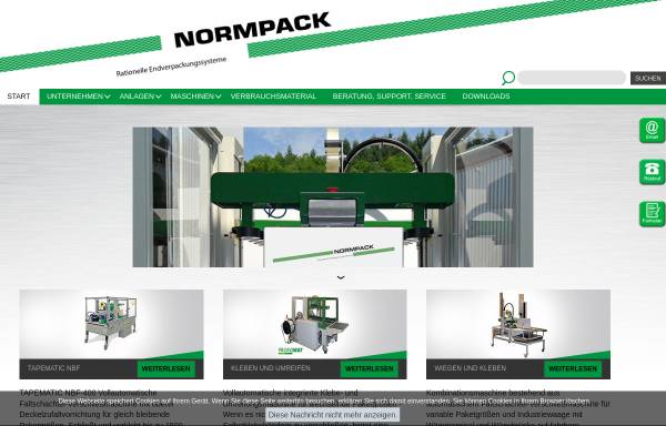 Vorschau von www.normpack.com, Normpack GmbH