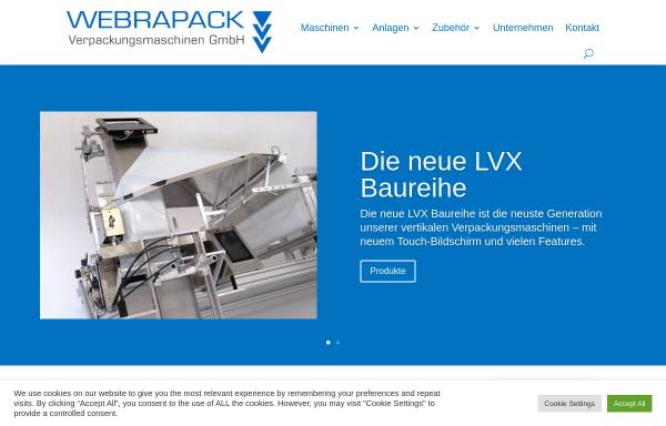Vorschau von www.webrapack.de, Webrapack Verpackungsmaschinen GmbH
