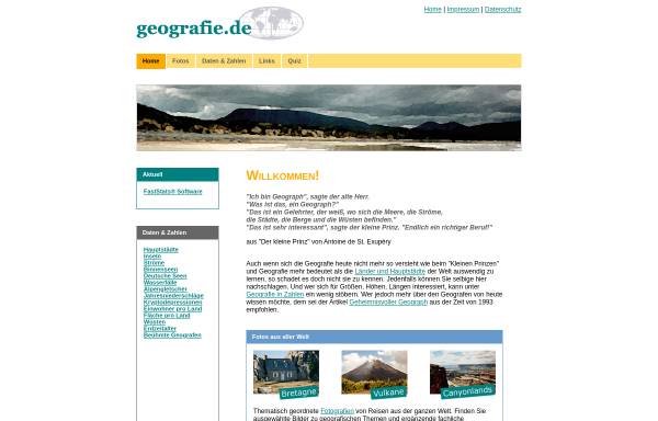 Vorschau von www.geografie.de, Geografie.de