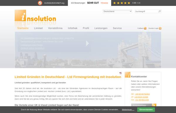 Vorschau von www.insolution-ltd.de, Insolution Ltd.