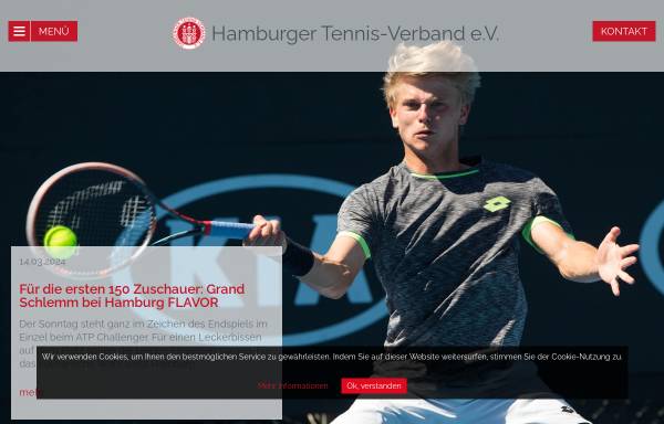 Vorschau von www.hamburger-tennisverband.de, Hamburger Tennis-Verband e.V.