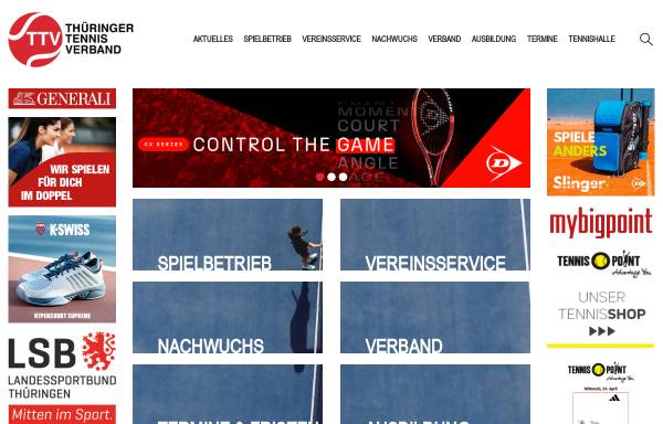 Vorschau von www.ttv-tennis.de, Thüringer Tennis-Verband e.V.