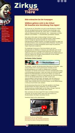 Vorschau der mobilen Webseite www.zirkus-ohne-tiere.de, Zirkus ohne Tiere