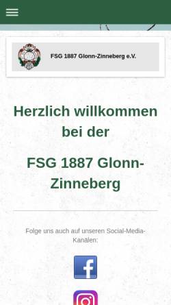Vorschau der mobilen Webseite www.fsgglonn.de, Feuerschützengesellschaft 1887 Glonn-Zinneberg
